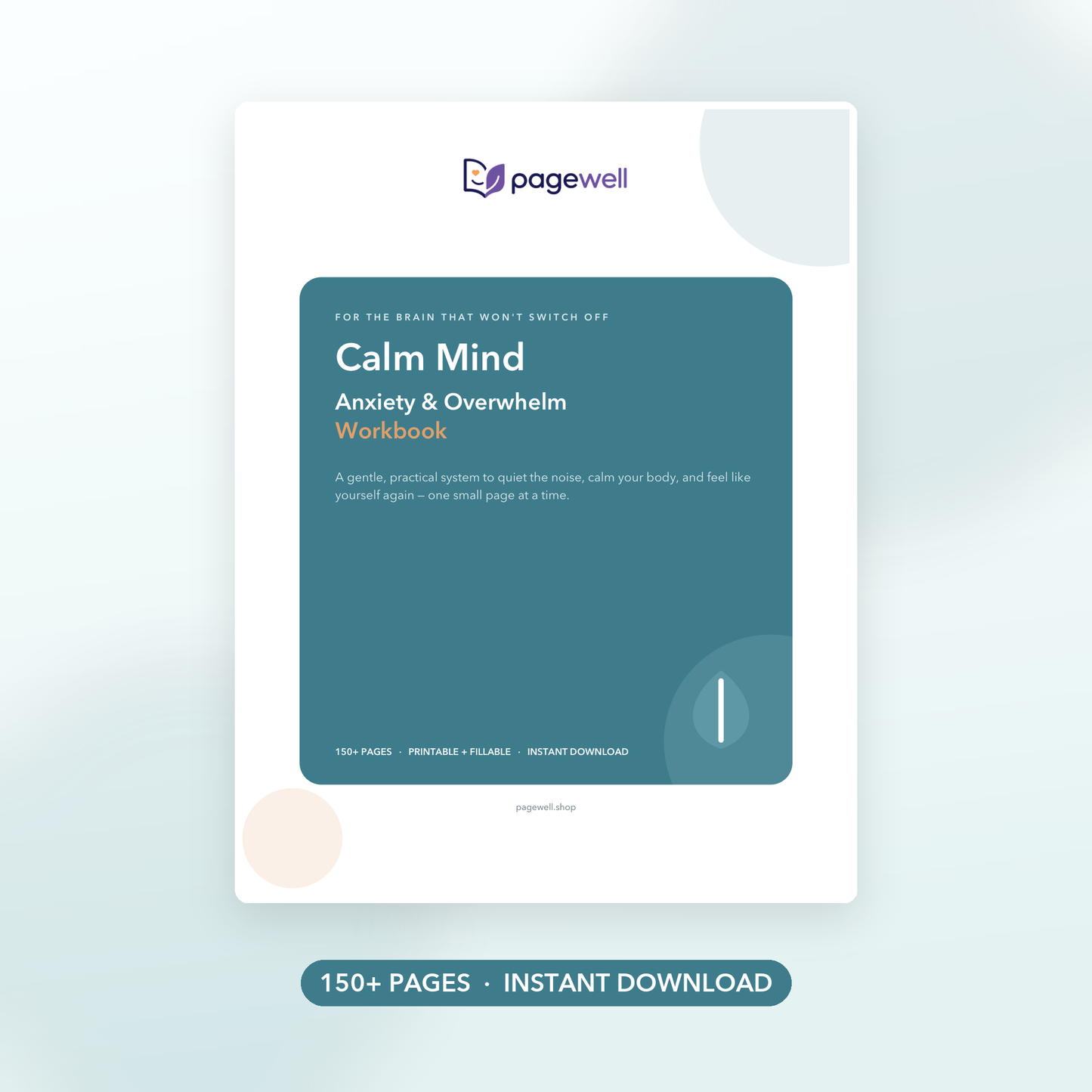 Calm Mind - Anxiety & Overwhelm Workbook