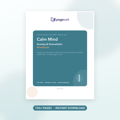 Calm Mind - Anxiety & Overwhelm Workbook