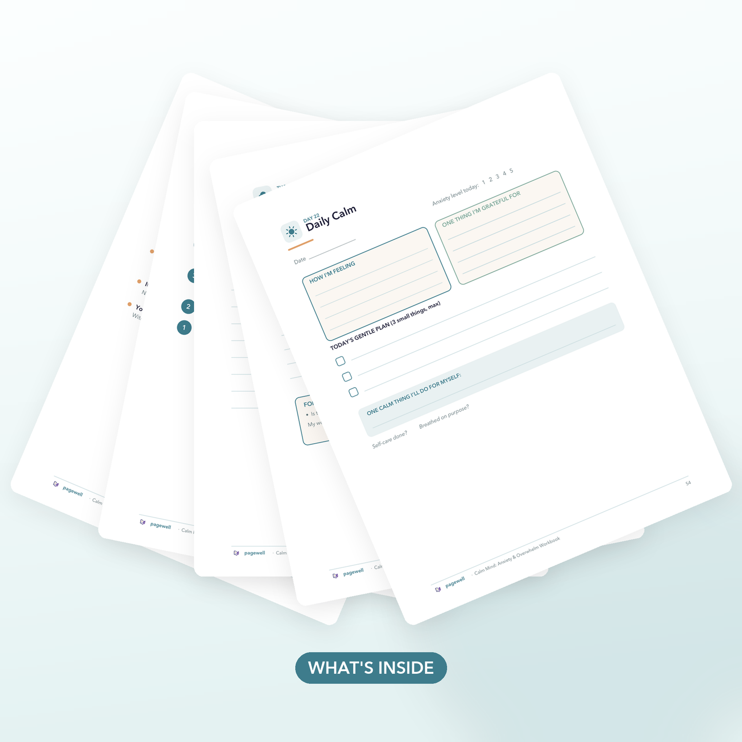 Calm Mind - Anxiety & Overwhelm Workbook