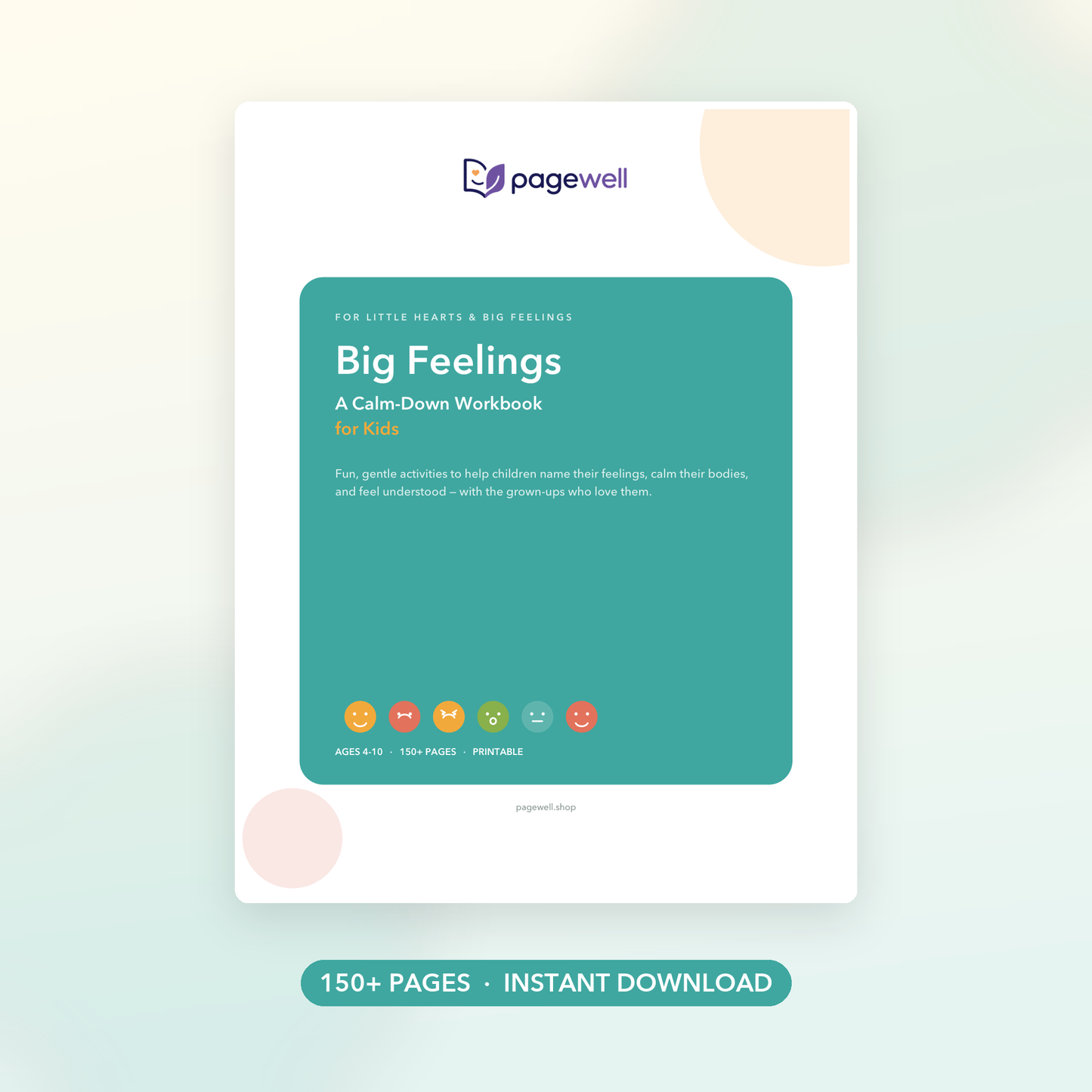 Big Feelings - A Calm-Down Workbook for Kids
